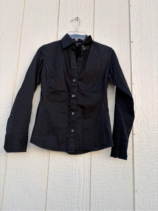 Banana Republic Tops - Banana Republic Black Button-Down Dress Shirt Women’s Size S